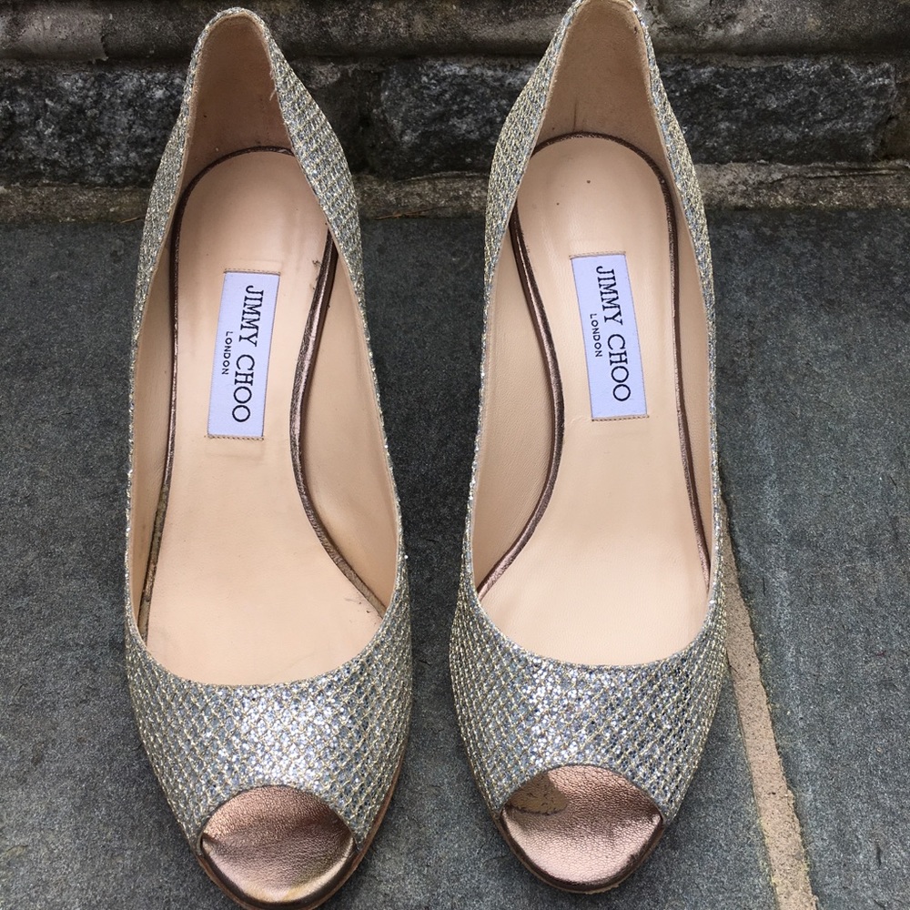 😍Jimmy Choo Isabel shoe 39 in 🍾 champagne